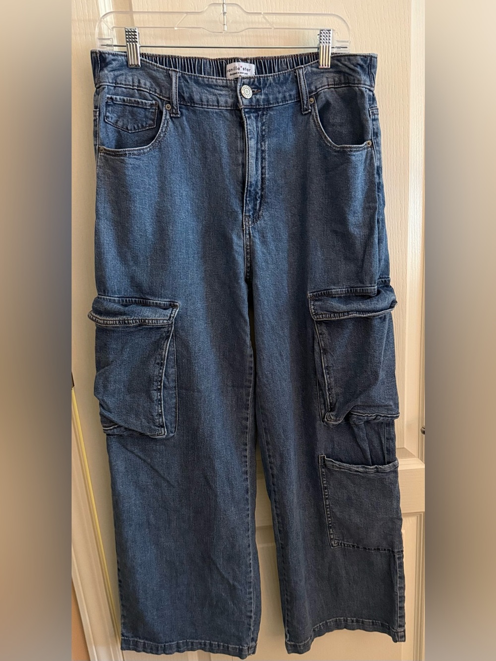 Vanilla star large wide leg cargo jeans size large
